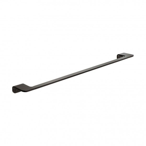 Toalheiro Barra de Colar Onyx Alum�nio Preto 64cm Tatay