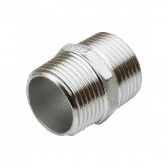 Casquilho Duplo Roscado Inox