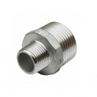 Casquilho Duplo Redu��o Roscado Inox
