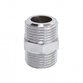 Casquilho Duplo Redu��o Roscado Cavilha Cromado