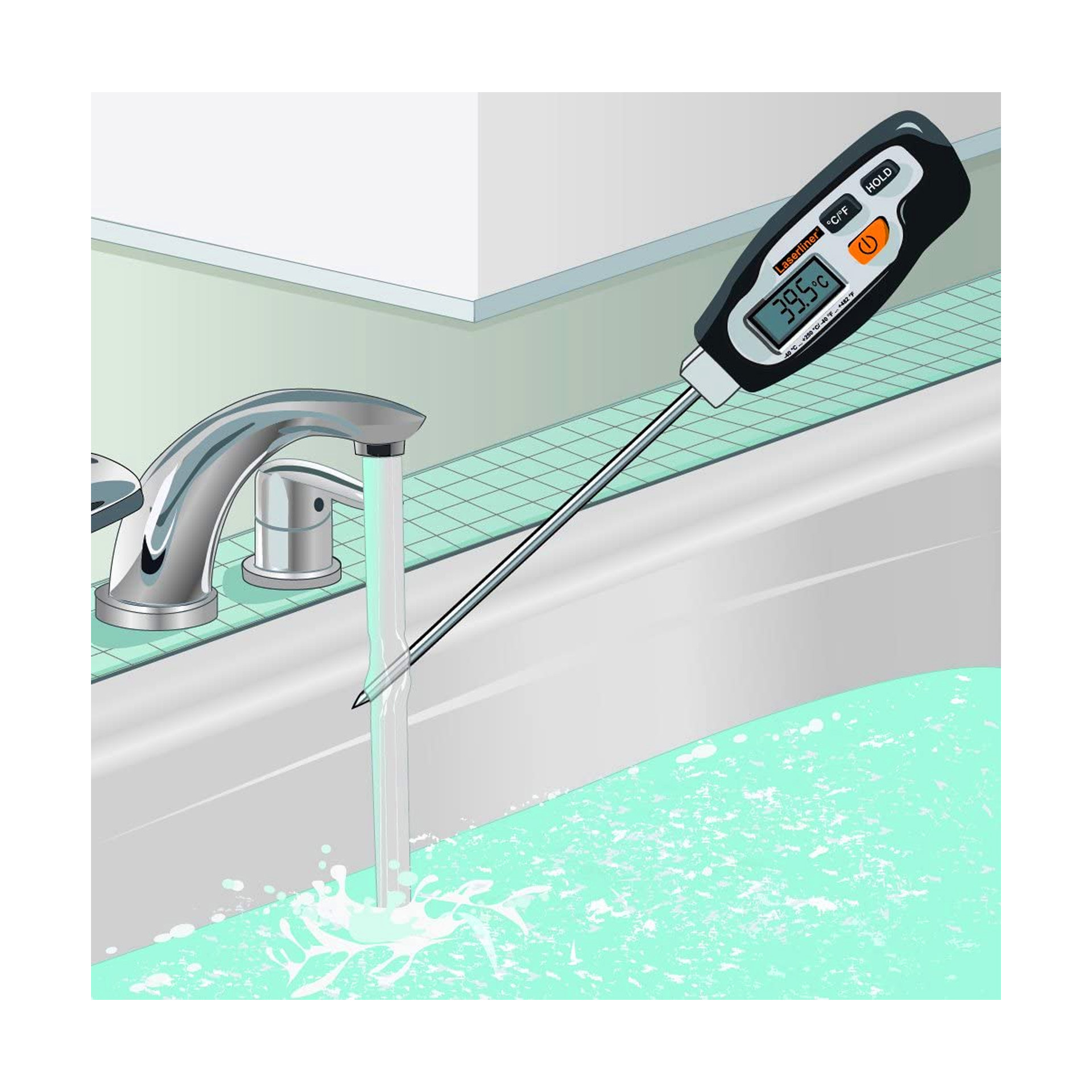 Termómetro Digital Agulha Thermotester Laserliner