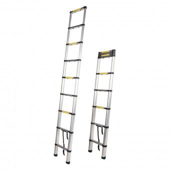 Escada Extens�vel Telesc�pica 13 Degraus 3,81M Alum�nio Ferral