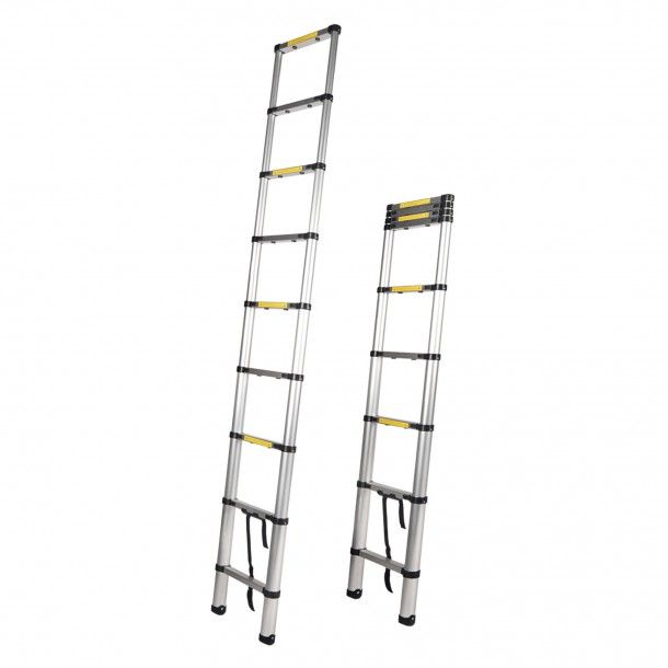 Escada Extens�vel Telesc�pica 13 Degraus 3,81M Alum�nio Ferral