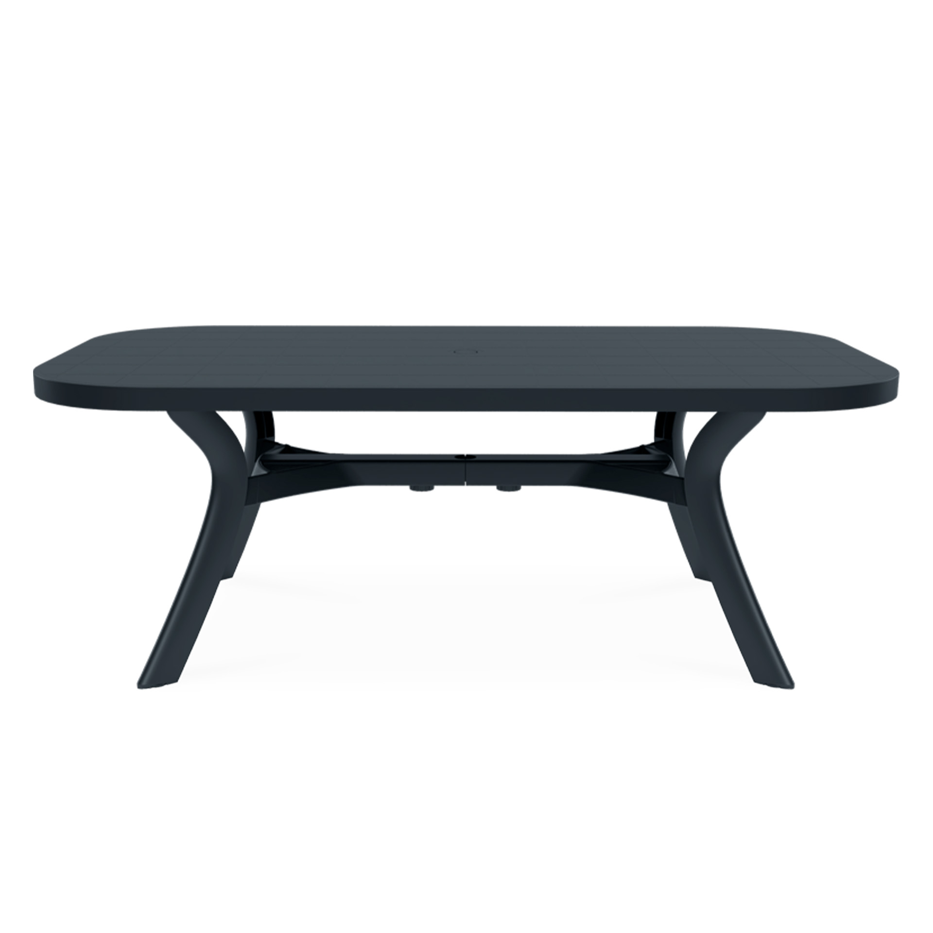 Mesa de Jardim Retangular Extensível Bolivia Antracite 190/250x105cm