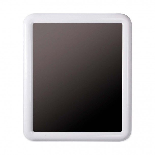 Espelho Retangular com Moldura Branca 65x55cm Tatay