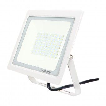 Projetor LED Exterior 50W 5000Lm 6500K Branco