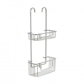 Cesto para Duche com 2 Prateleiras 60x28x13.50cm Alum�nio Tatay