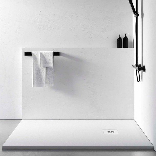 Base de Duche 80x90x3cm Gel Coat Next Branco Aquore Base de Duche 80x90x3cm Gel Coat Next Branco Aquore