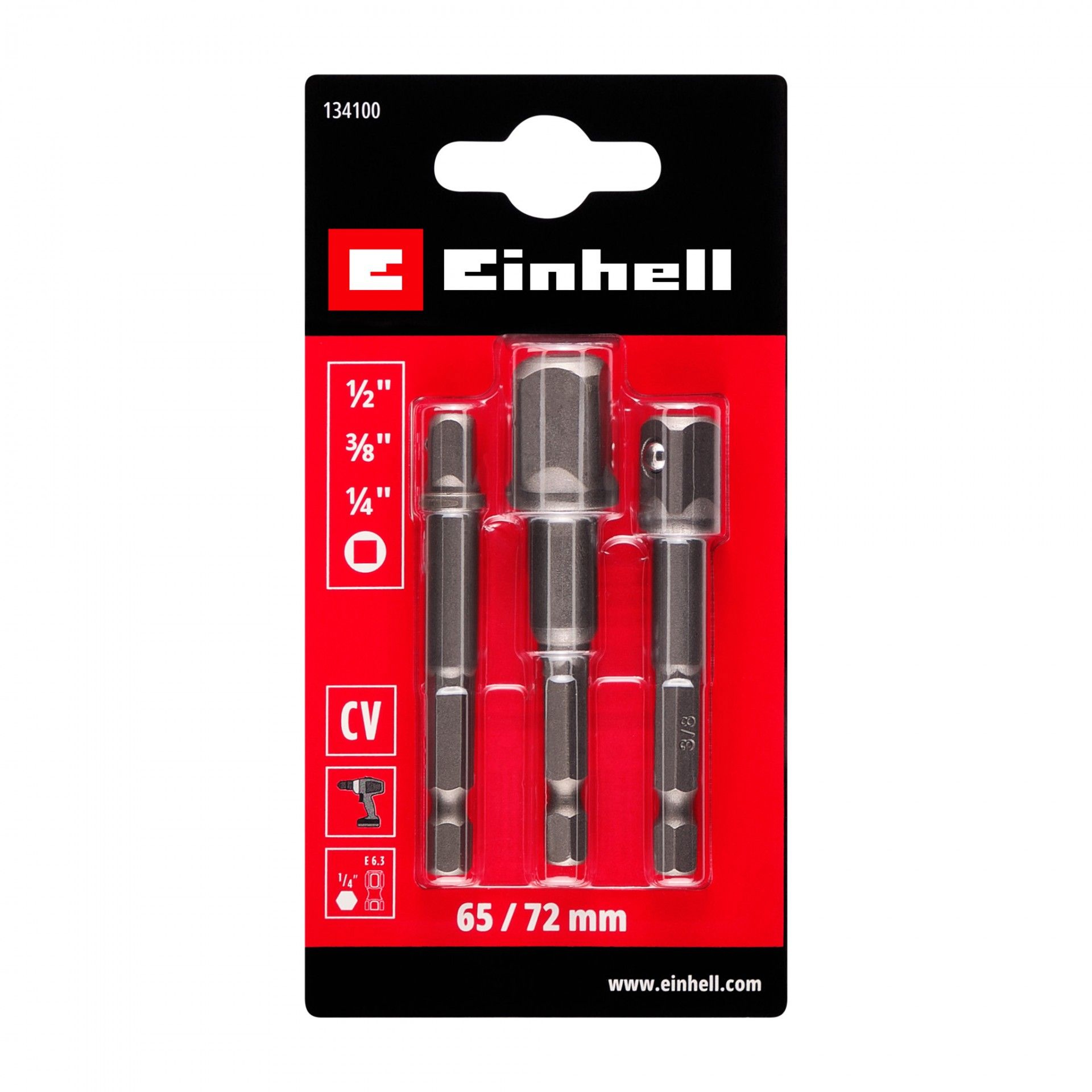 Jogo de Adaptadores para Chaves de Caixa Einhell