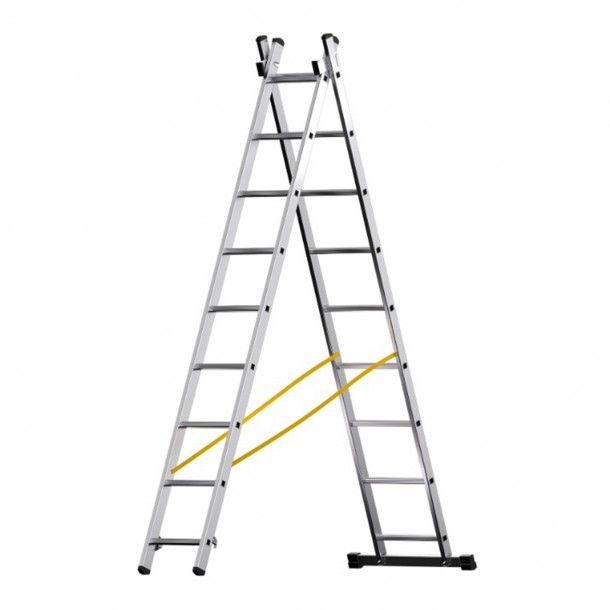 Escada Extens�vel 2x9 Degraus 2,5M Ferral