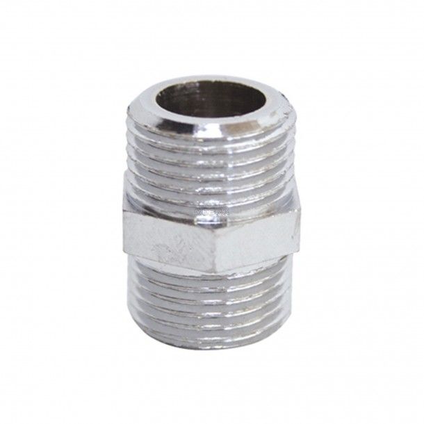 Casquilho Duplo Redu��o Roscado Cavilha Cromado