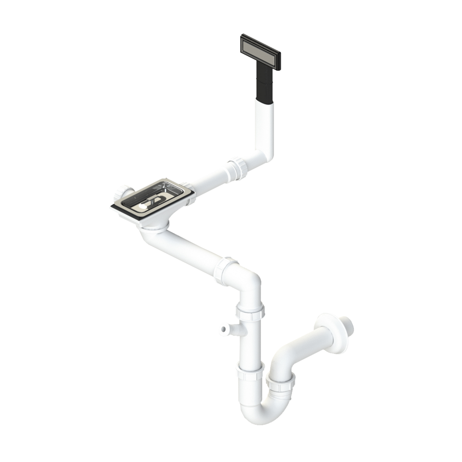 Sifão de Banca 1 Pia com Tubo Respiro First Rodi