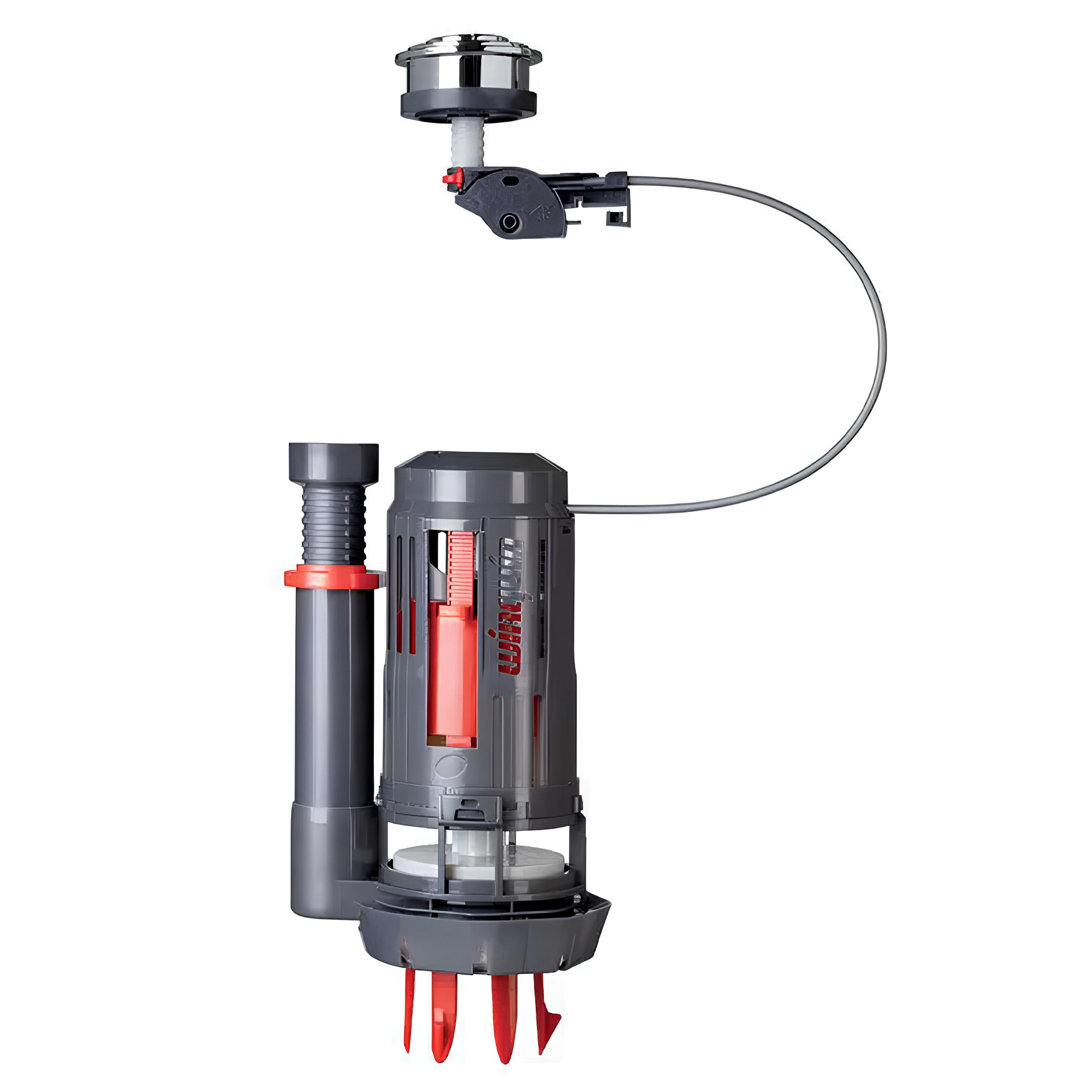 Válvula de Descarga Dupla com Cabo Universal Quick Fit 3/6L Wirquin