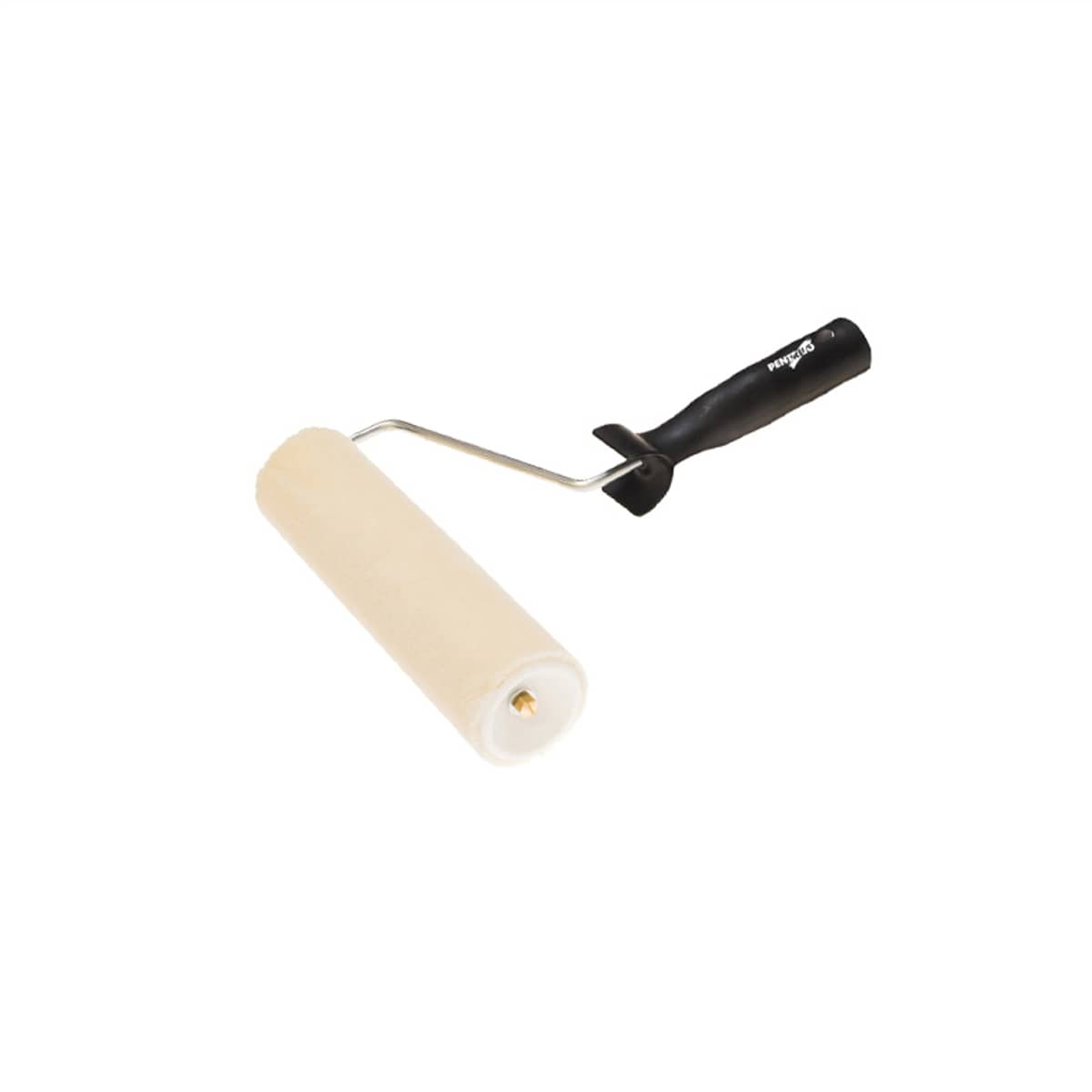 Rolo de Pintura Esmalte Solvente 15mm 40x18mm Lã Ovelha Cabo Pentrilo