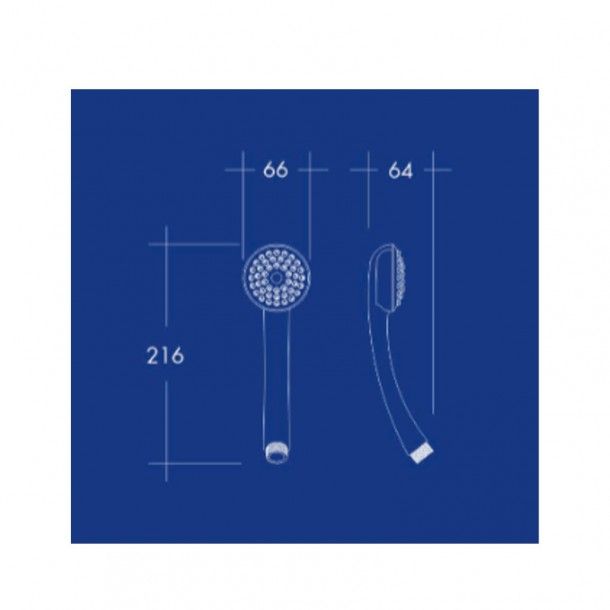 Chuveiro de M�o 1 Jato Eco Branco AFJ