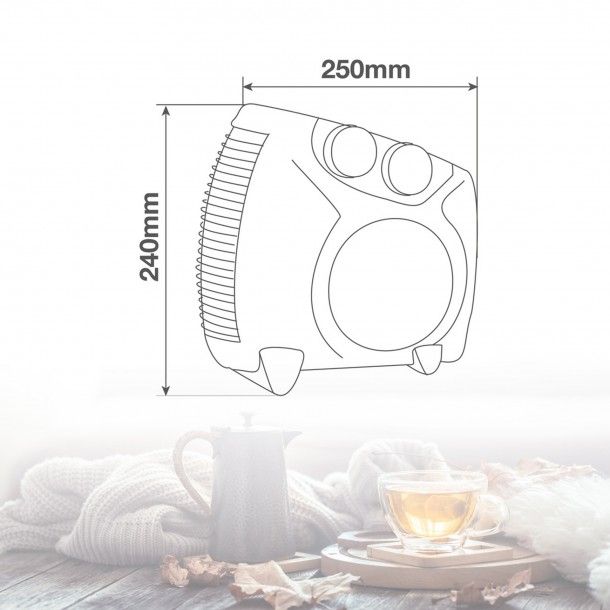 Aquecedor Vertical/Horizontal 2000W Bikis Niaros GSC