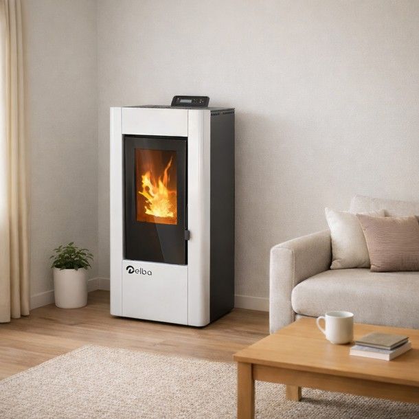 Salamandra a Pellets 6KW Riviera Delba