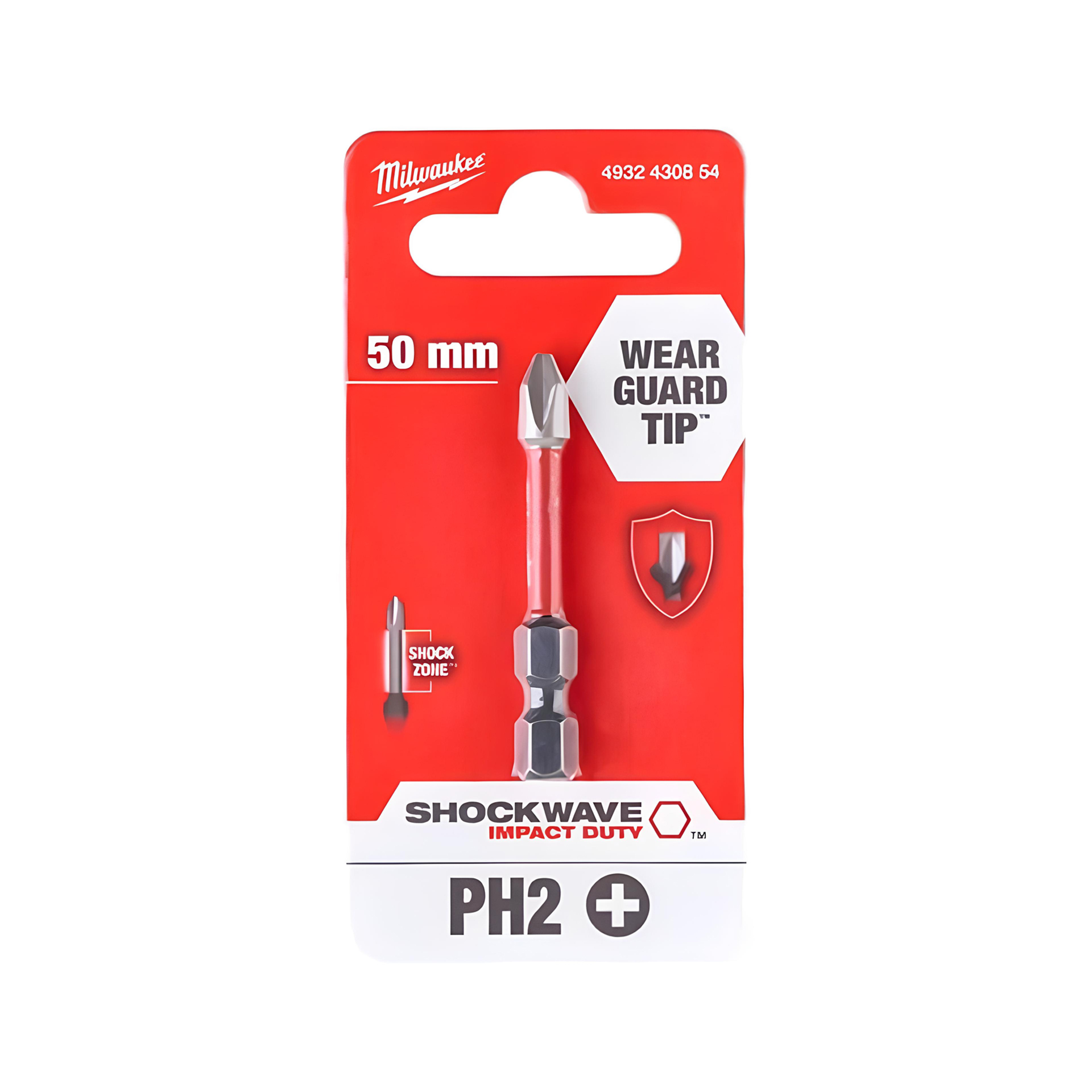 Pontas de Aparafusar Shockwave Philips PH2 50mm Milwaukee