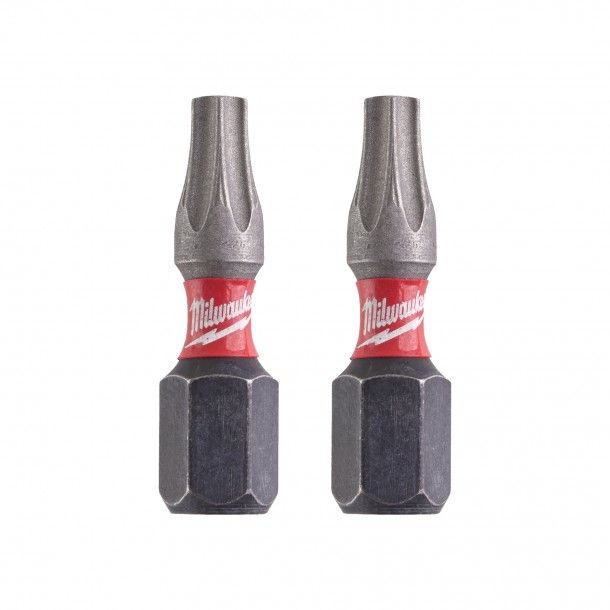 Pontas de Aparafusar Shockwave Torx TX20 25mm Milwaukee