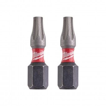 Pontas de Aparafusar Shockwave Torx TX20 25mm Milwaukee