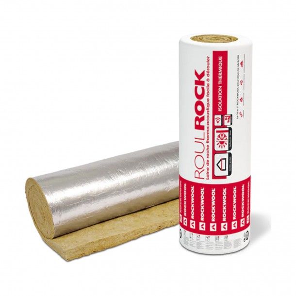 Rolo de L� Rocha Revestido Alum�nio Rockwool Roulrock Alu 7,2m2