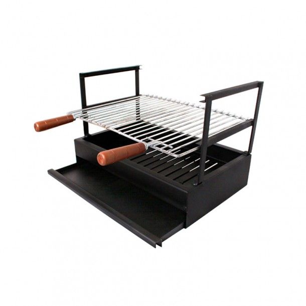 Grelha de Pousar para Churrasqueira com Gaveta 47x33cm