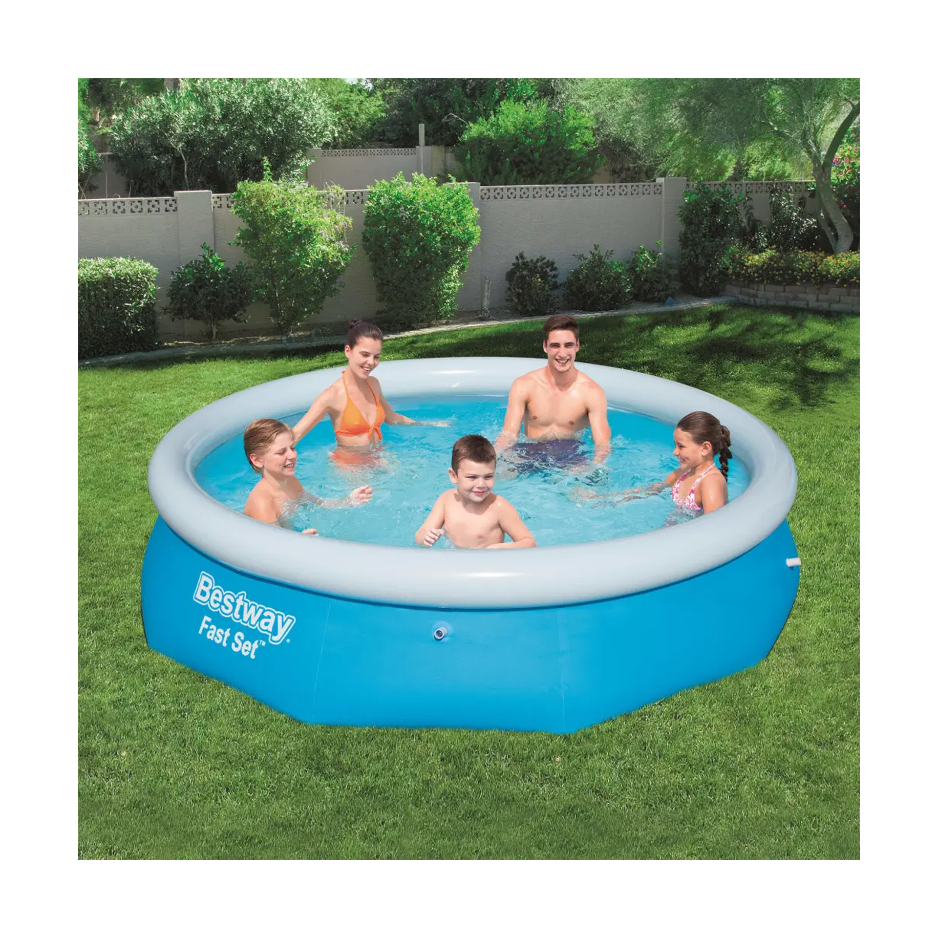 Piscina Bestway Fast Set 305x76cm Insuflável Redonda