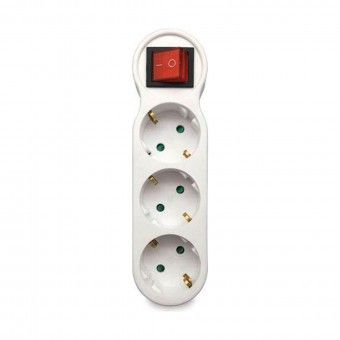 Ficha Tripla com Interruptor 16A