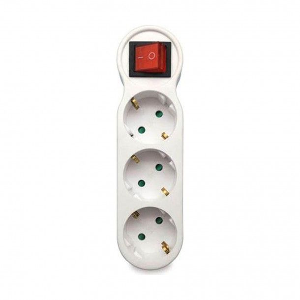 Ficha Tripla com Interruptor 16A