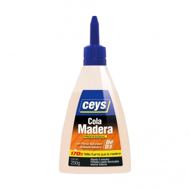 Cola Madeira Branca D2 e D3 Ceys 250ml Cola Madeira Branca D2 e D3 Ceys 250ml