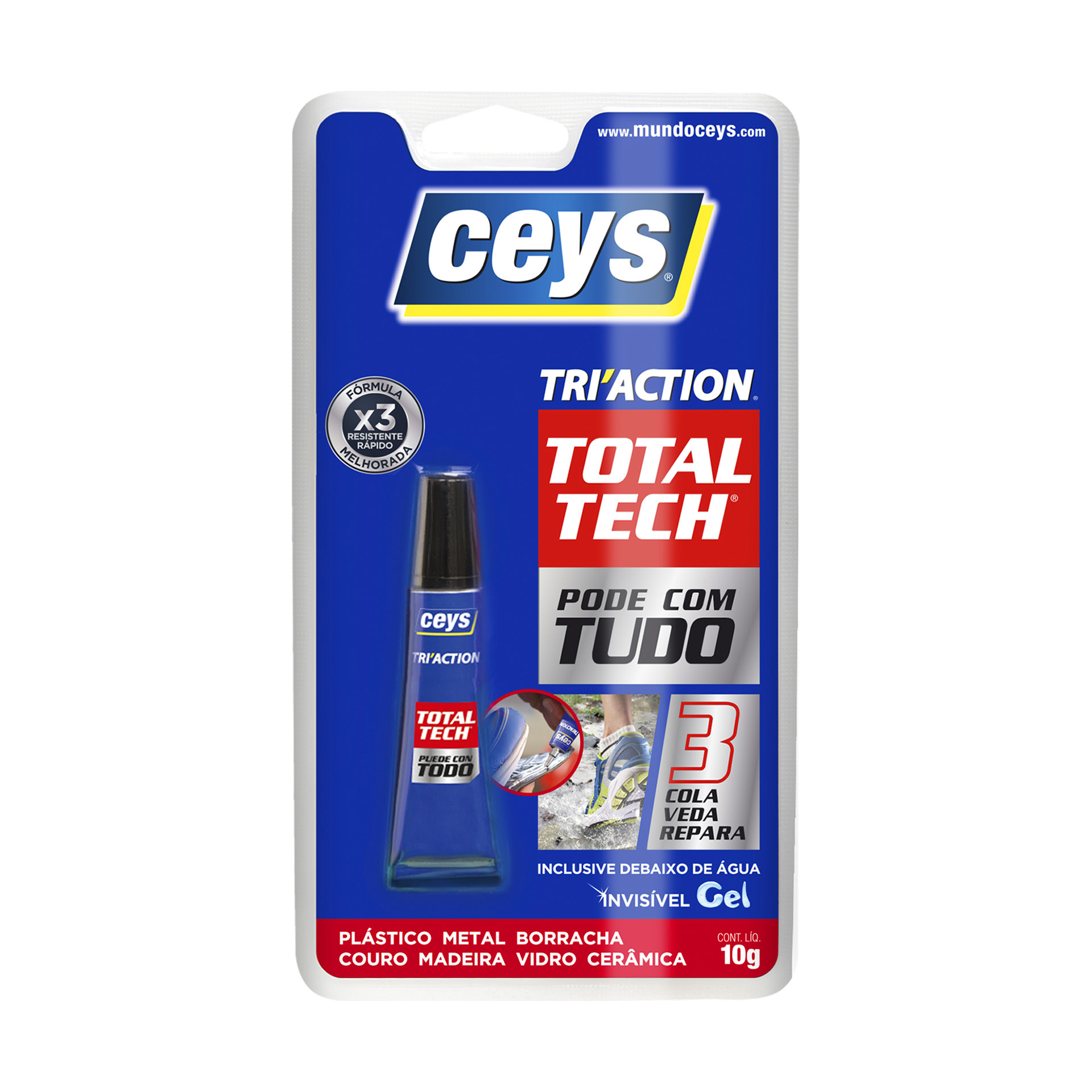 Cola Veda e Repara Tri'Action Ceys 10ml