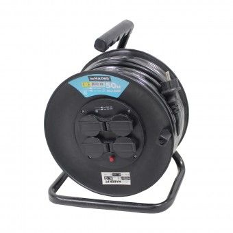 Extens�o El�trica com Enrolador e 4 Tomadas 50M Mader
