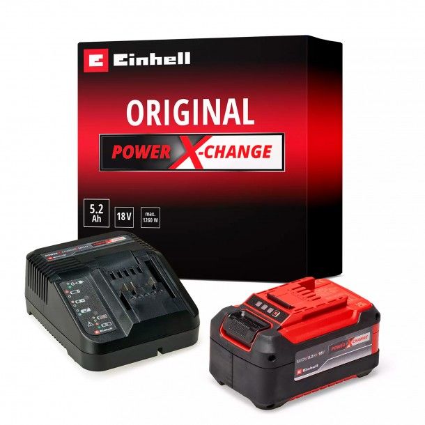 Starter Kit Carregador 18V + 1 Bateria 5.2Ah PowerExchange Einhell