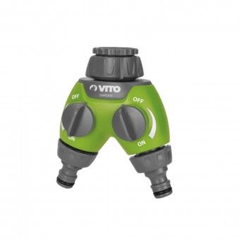 Racord R�pido 2 Vias Pl�stico Blister 3/4"-1" Vito