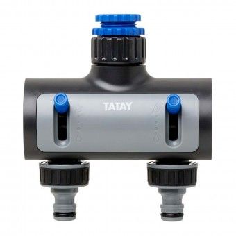 Racord R�pido F�mea 2 Vias Premium Pl�stico Blister 1/2"-3/4"-1" Tatay