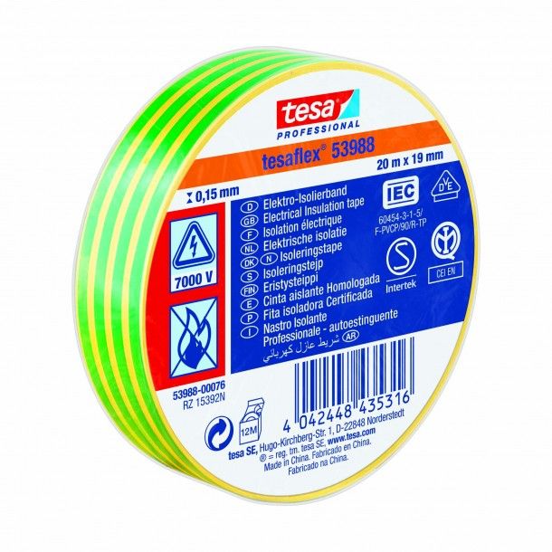 Fita Isoladora de Eletricista 19mm 20M Tesaflex Tesa 53988