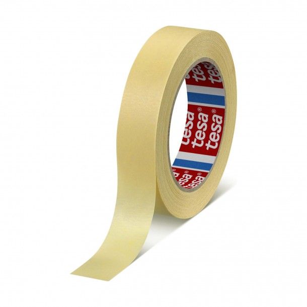 Fita Adesiva de Prote��o Papel Lisa 25mm 50M Creme Tesa