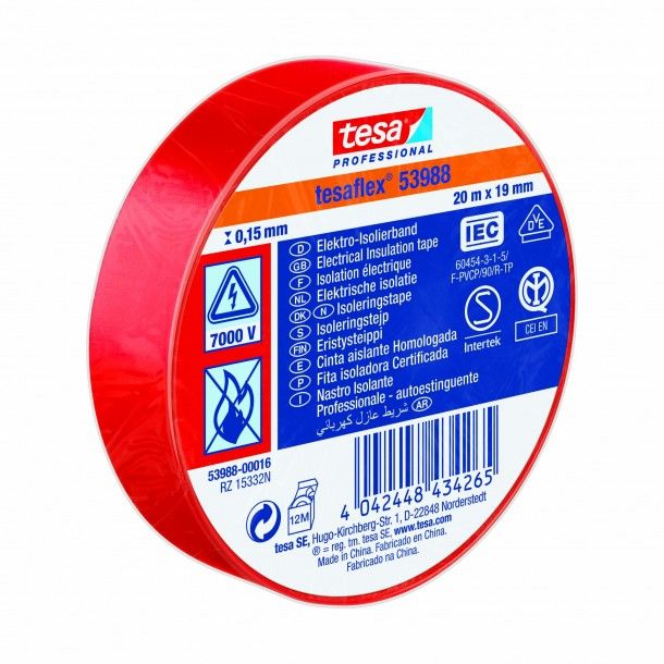 Fita Isoladora de Eletricista 19mm 20M Tesaflex Tesa 53988