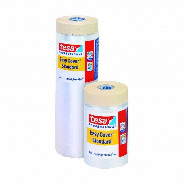 Pel�cula de Prote��o com Fita Adesiva 25M Transparente Tesa