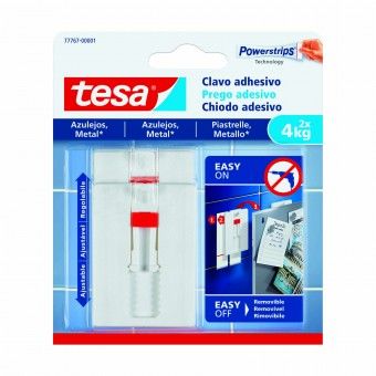 Prego Adesivo Ajust�vel 45x64x10mm PVC Tesa 2 Uni