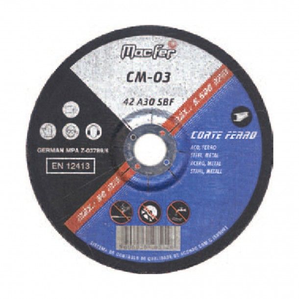 Disco Abrasivo para Corte de Ferro CM-03