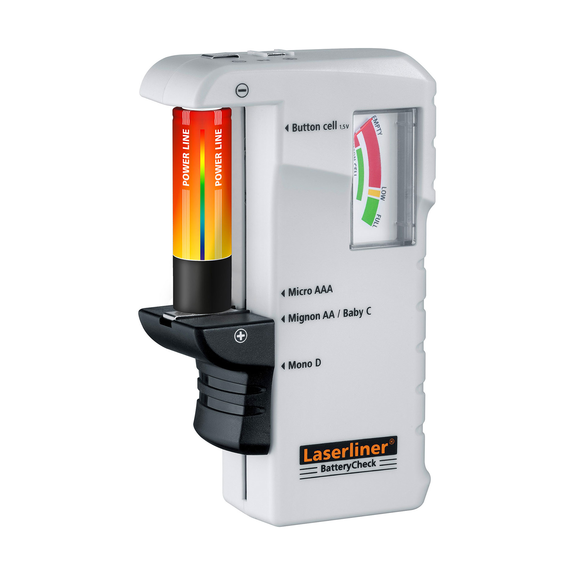 Verificador de Carga de Pilhas Laserliner