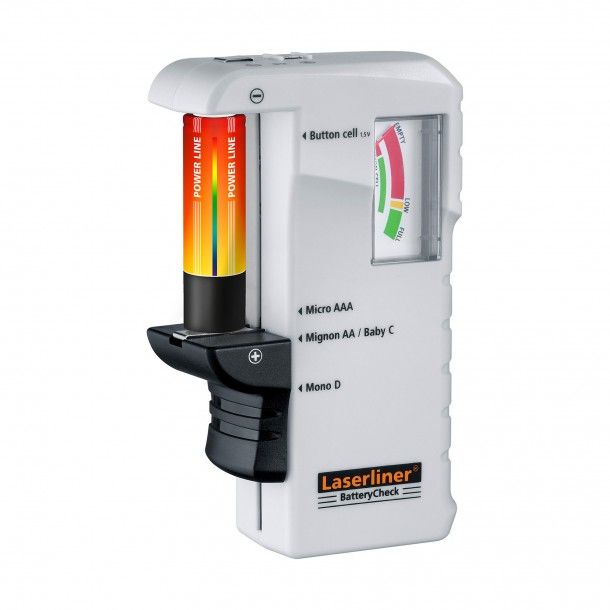 Verificador de Carga de Pilhas Laserliner