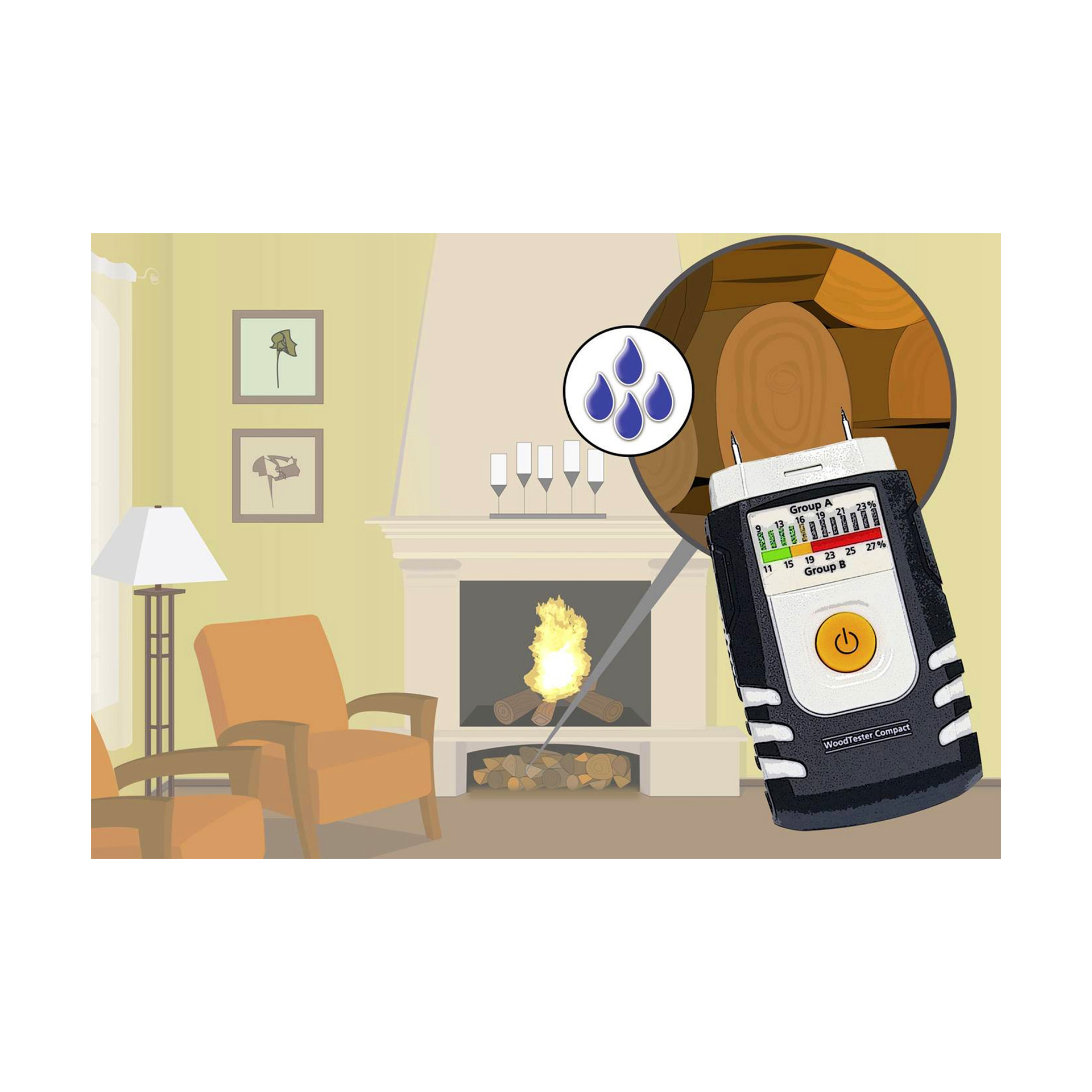 Medidor de Humidade Madeira WoodTester Laserliner