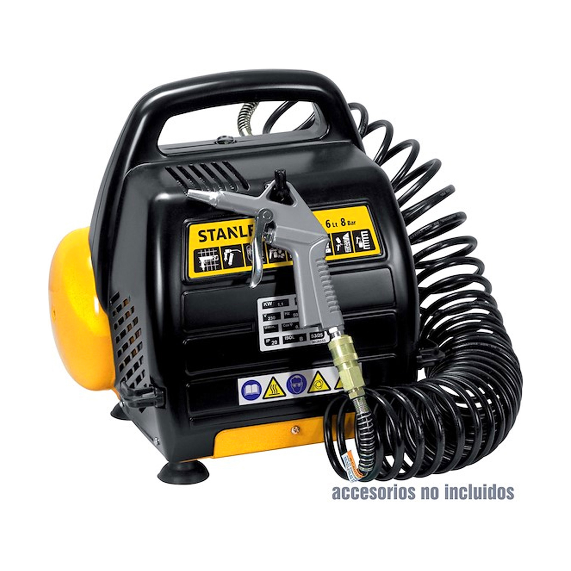 Compressor Sem Óleo Stanley 6L 1,5HP