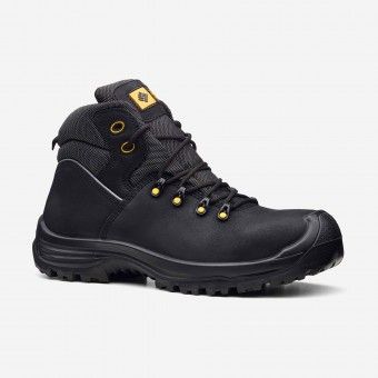 Bota de Trabalho Pele Preta com Biqueira de Carbono Nurburgring S3 ToWorkFor