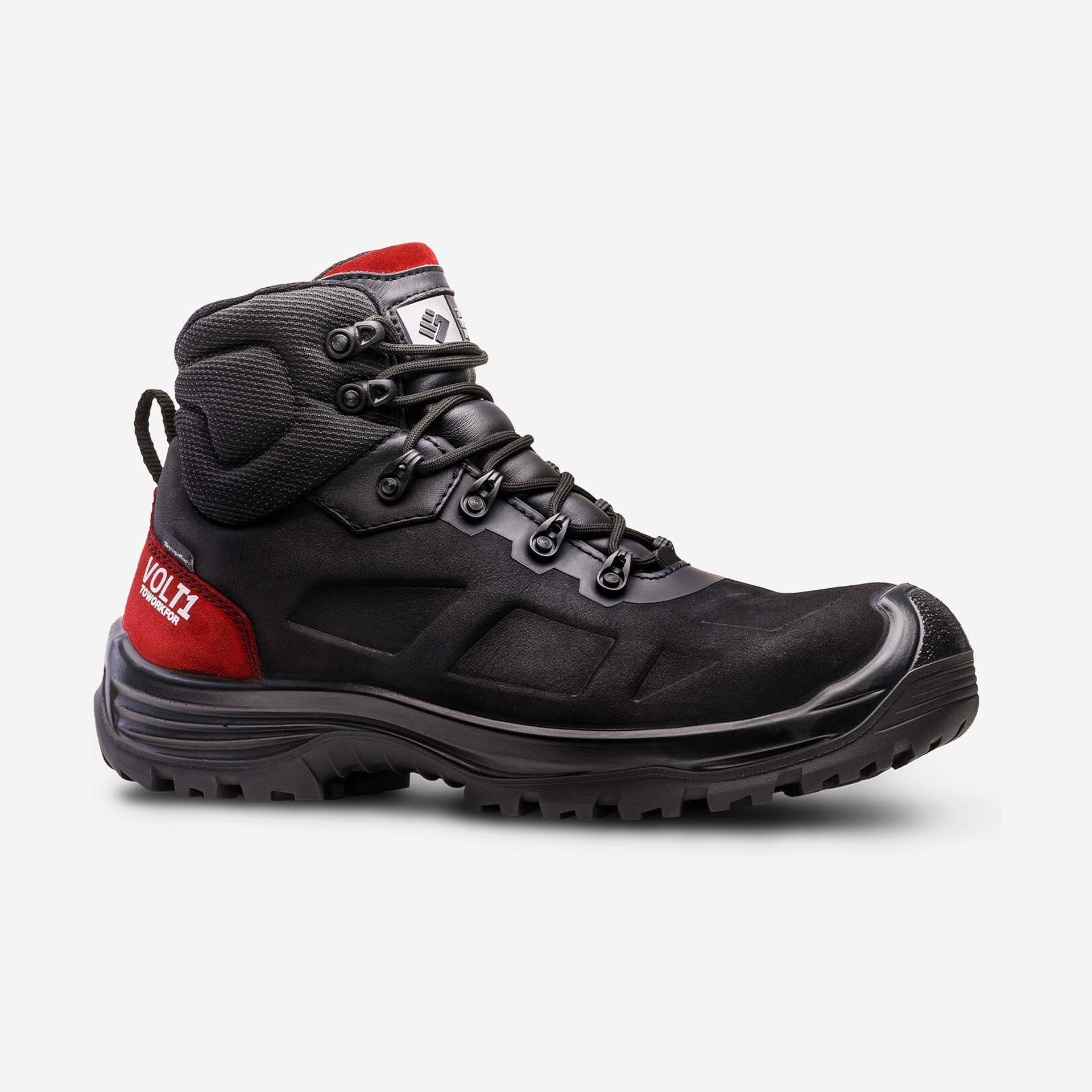 Bota de Trabalho Pele Preta com Biqueira de Carbono Watt WR ToWorkFor