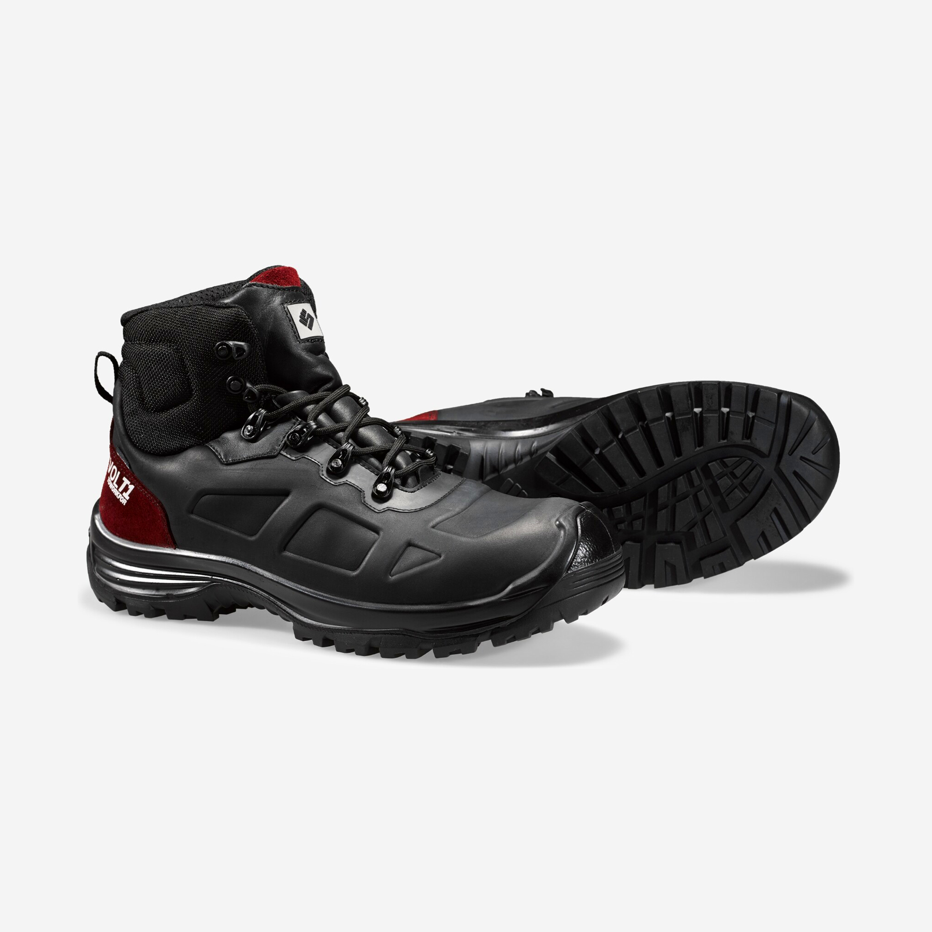 Bota de Trabalho Pele Preta com Biqueira de Carbono Watt WR ToWorkFor