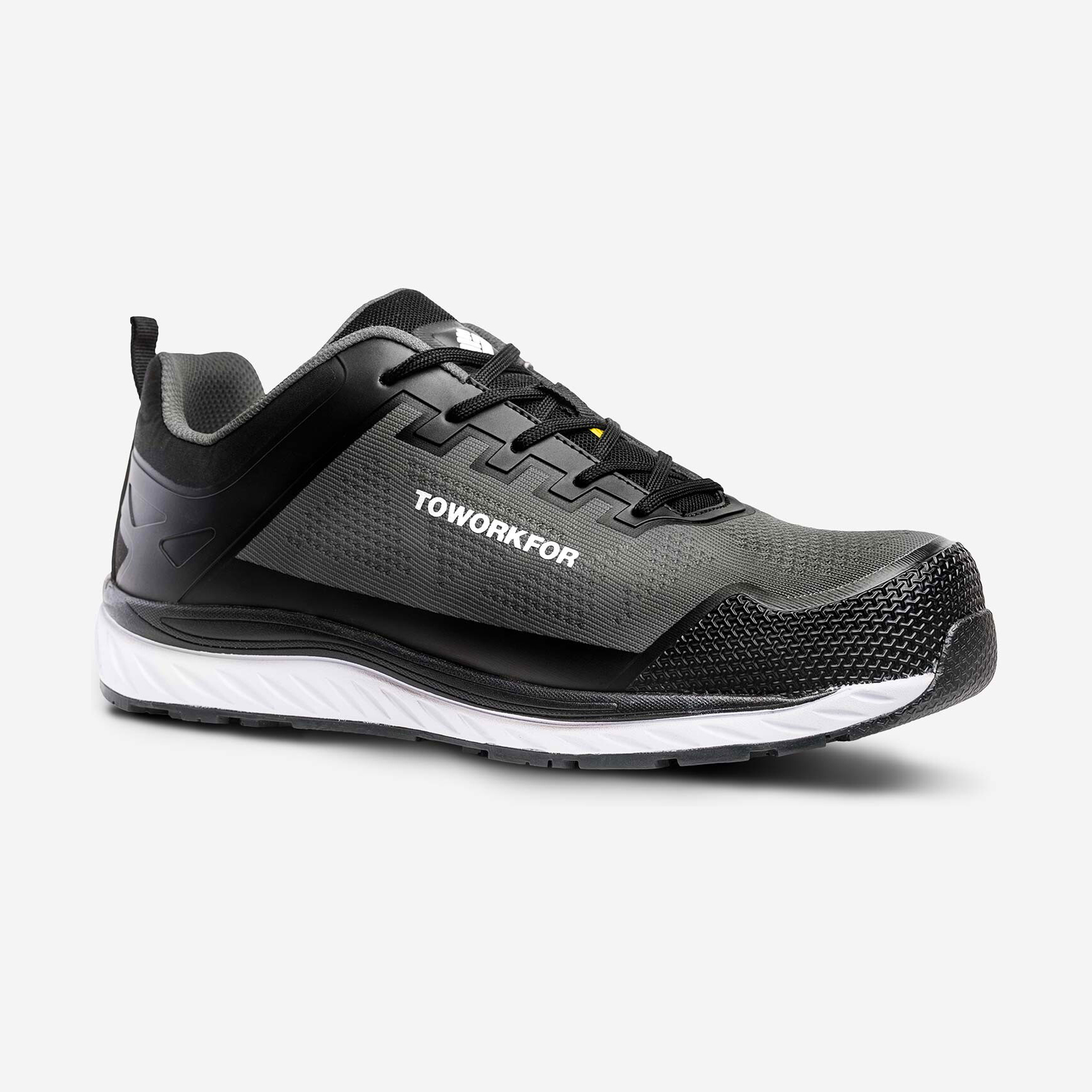 Sapato de Segurança em TPU Cinza com Biqueira de Alumínio Super Set Grey S1P ToWorkFor