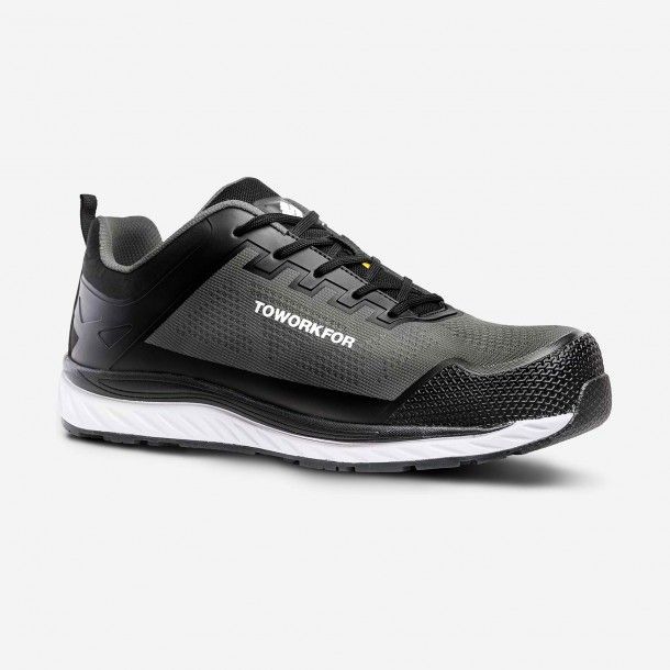 Sapato de Seguran�a em TPU Cinza com Biqueira de Alum�nio Super Set Grey S1P ToWorkFor